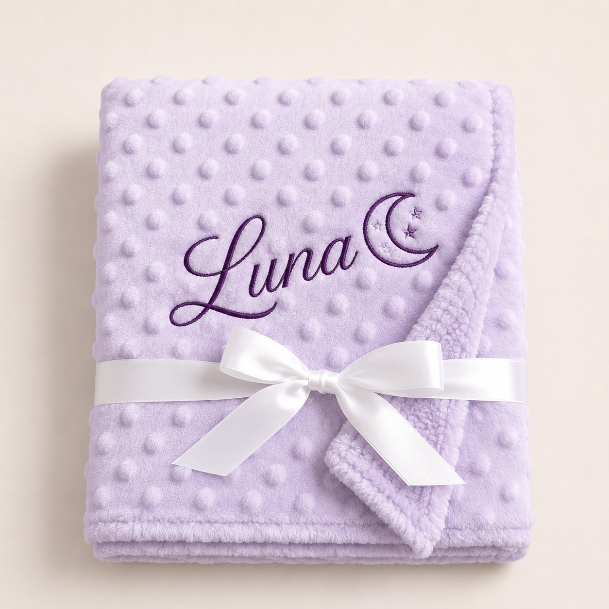 Manta bebe con bordado personalizado
