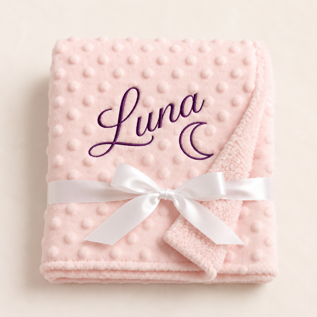 Manta bebe con bordado personalizado